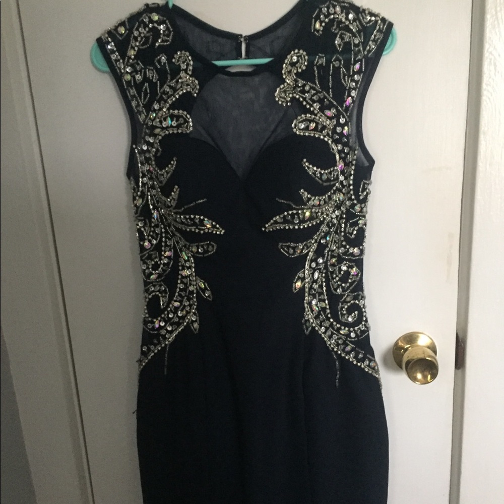 Navy blue formal dress
